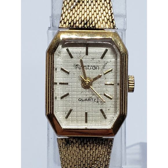 Armitron women\'s watch 25/4136 E927101 Hexagon gold shaped face with gold accent main image 7